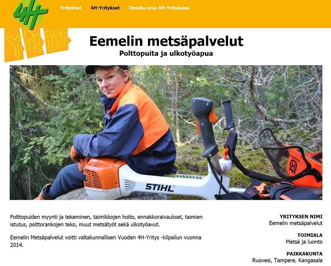 Eemeli oli 13-vuotias nuorimies perustaessaan yrityksensä, nyt hän on jo 19-vuotias.