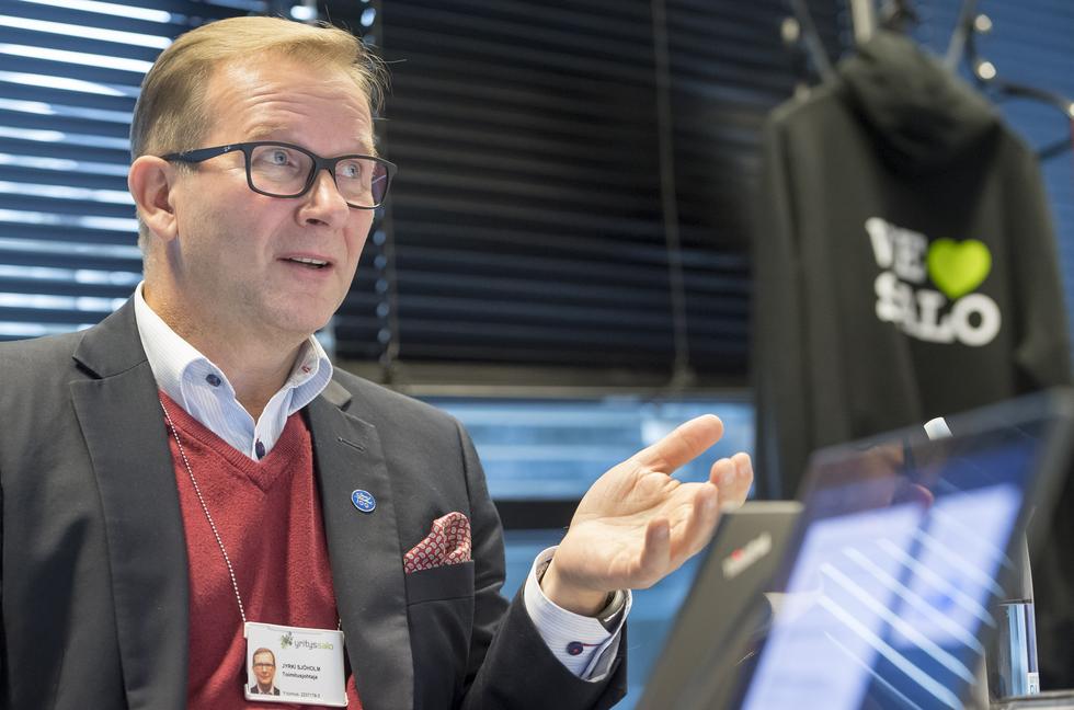 Yrityssalon toimitusjohtaja Jyrki Sjöholm