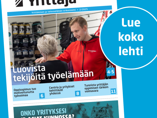 Keski-Pohjanmaan Yrittäjä -lehden kansi 2/2025.