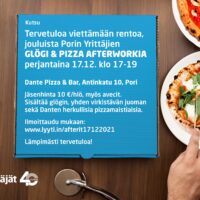 Porin Yrittäjät glögi ja pizzaafterit