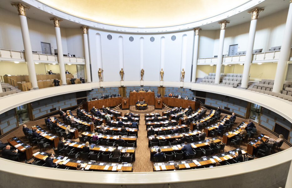 Eduskunta istuntosali