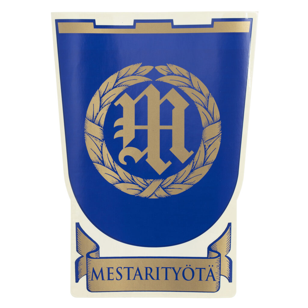 Mestarituotteet Mestarityötä-tarra