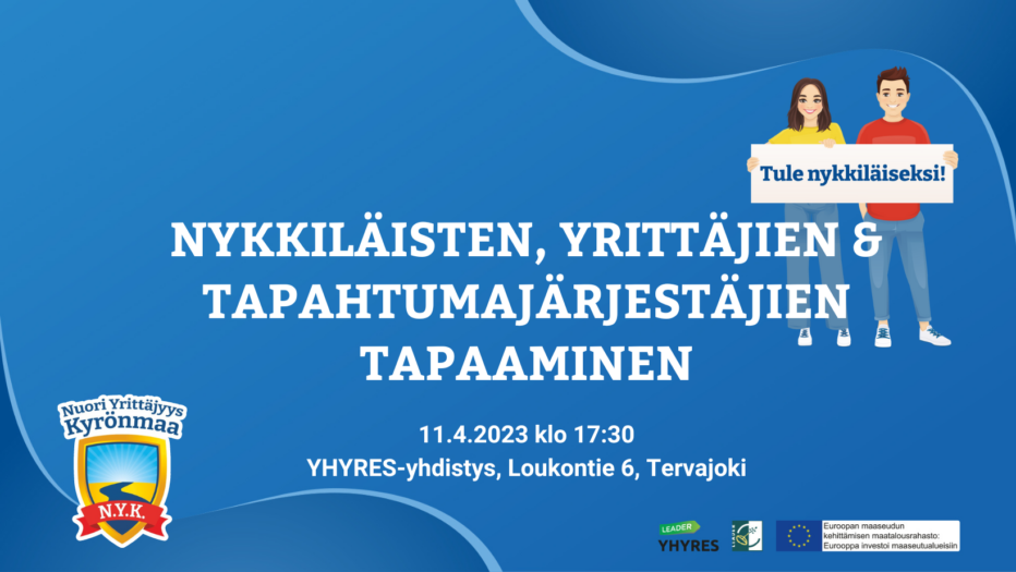Nykkiläisten, yrittäjien ja tapahtumajärjestäjien tapaaminen tiistaina 11.4.