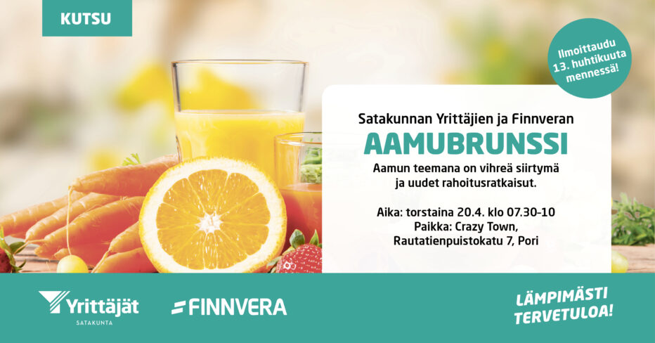 Finnvera ja Saty aamub