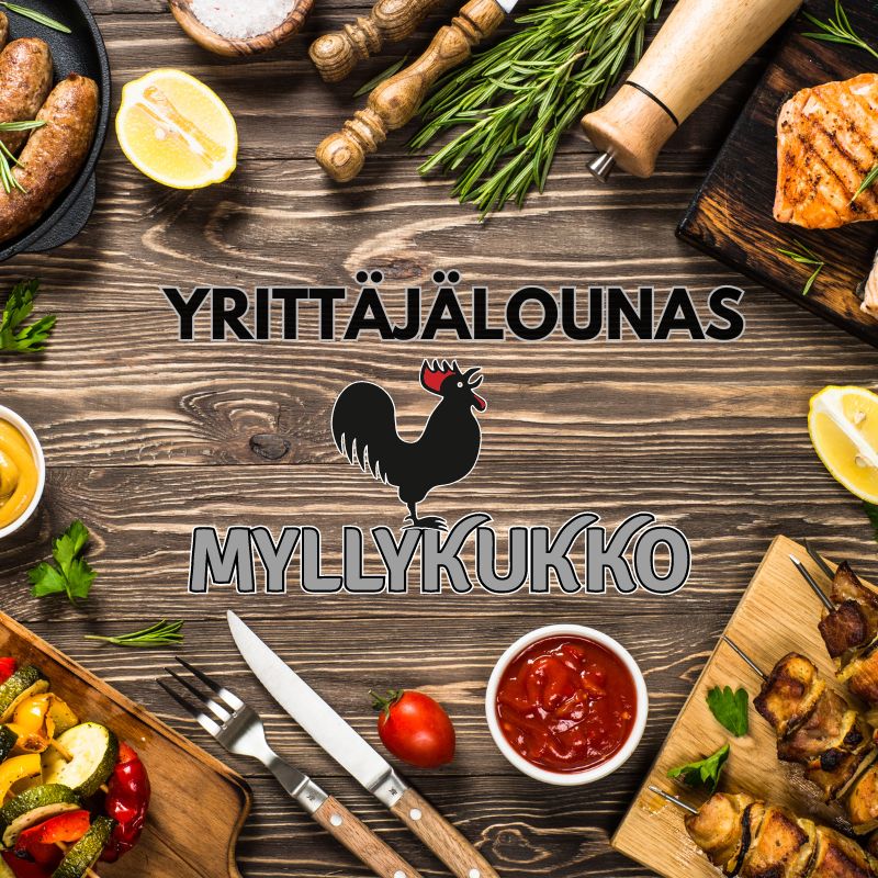 Joka kuukauden toinen tiistai nautimme yhteisen yrittäjälounaan Myllykukossa