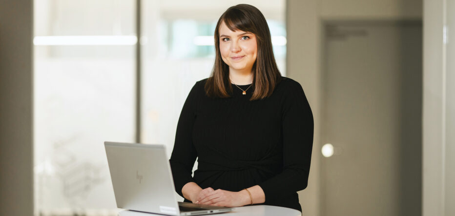 Suomen Yrittäjien digi- ja innovaatiopolitiikan asiantuntija Maria Nyroos. Kuva: Johanna Erjonsalo.