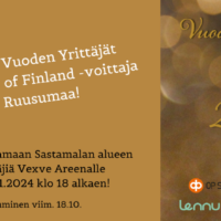 Vuoden Yrittäjä -juhla Sastamalassa 2.11.2024