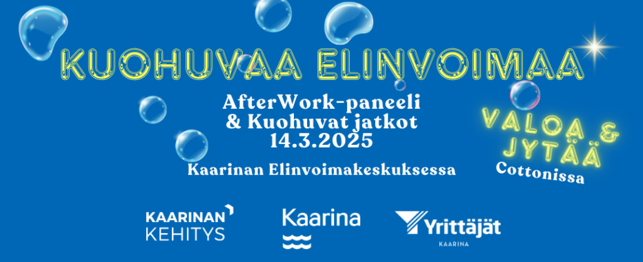Kuohuvaa Elinvoimaa 14.3.2025 banneri