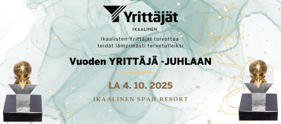 Ikaalisten Vuoden Yrittäjä -juhla 4.10.2025