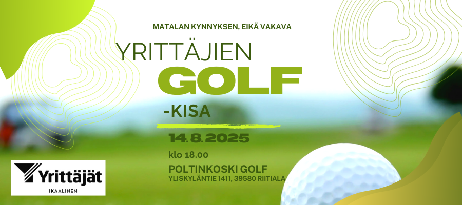 Ikaalisten Yrittäjien golf -kisa 14.8.2025