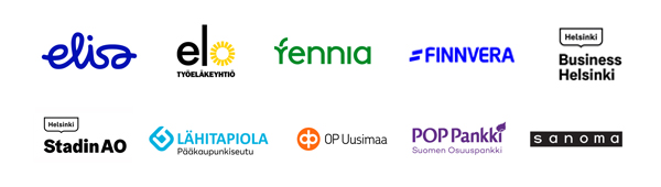 Yritystä Stadiin -tapahtuman kumppanit.