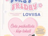 First Friday joka kuukauden ensimmäinen perjantai pidennetyt aukiolot kivijalkakaupoilla