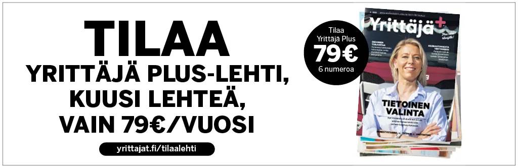 Tilaa Yrittäjä Plus!