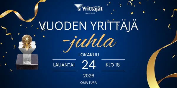Ikaalisten Vuoden Yrittäjä -juhla 2026