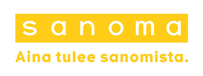 Sanoma, Aina tulee sanomista logo keltaisena